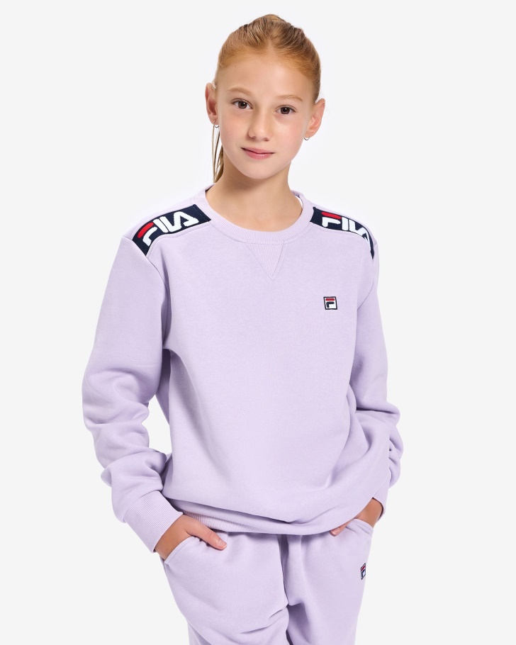 Distintivo Infantil 20 Crew Lilás Pastel Fila