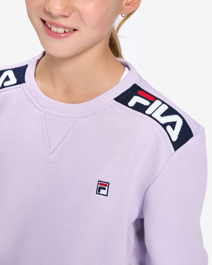 Distintivo Infantil 20 Crew Lilás Pastel Fila