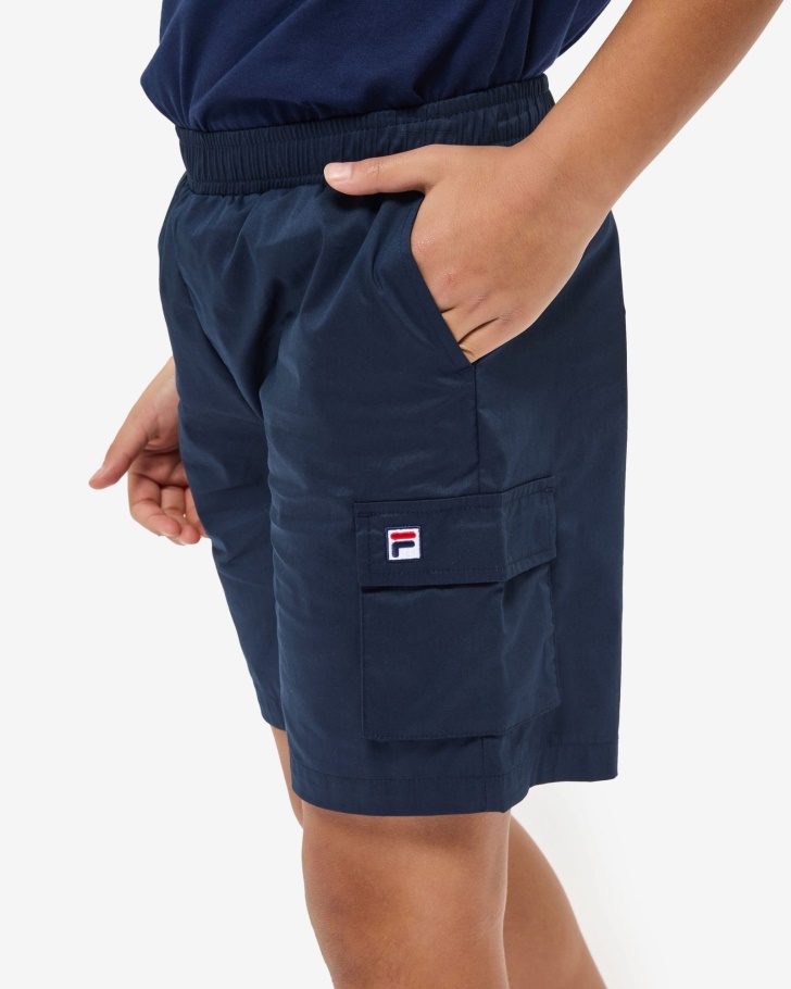 Distintivo Infantil Curto Novo Azul Marinho Fila