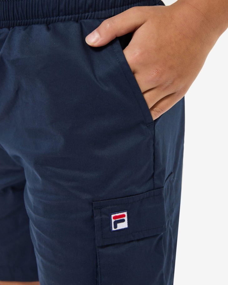 Distintivo Infantil Curto Novo Azul Marinho Fila