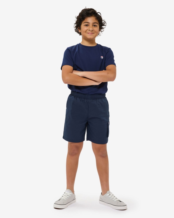 Distintivo Infantil Curto Novo Azul Marinho Fila