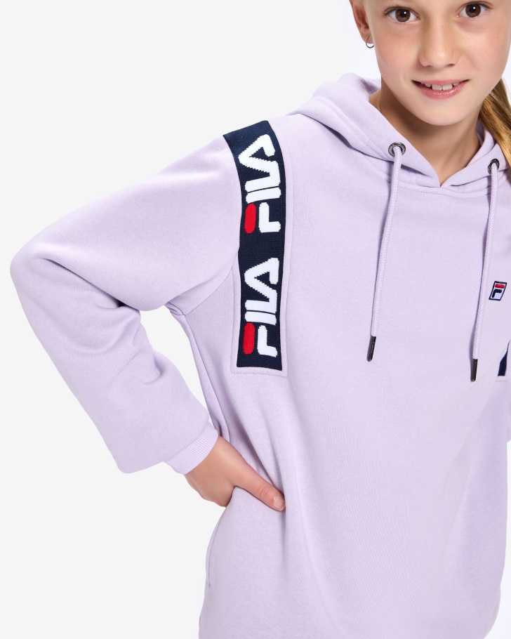 Distintivo Infantil Fila 20 Capuz Lilás Pastel