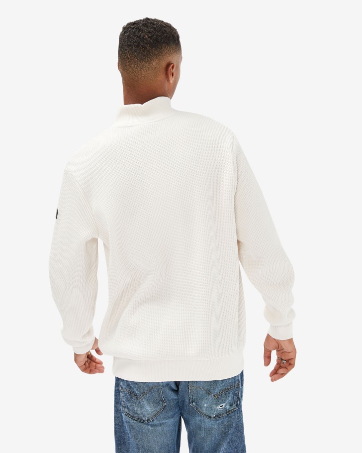 Distintivo Masculino Fila 20 Qtr Zip Creme De Coco