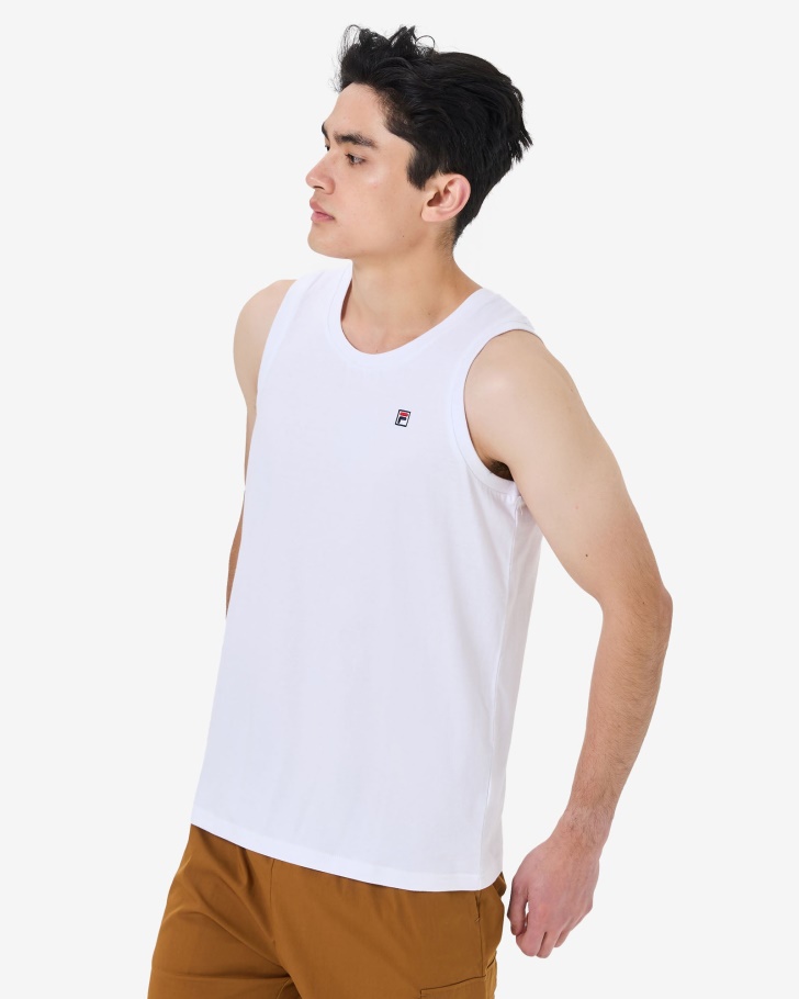 Distintivo Masculino Fila Tanque Branco