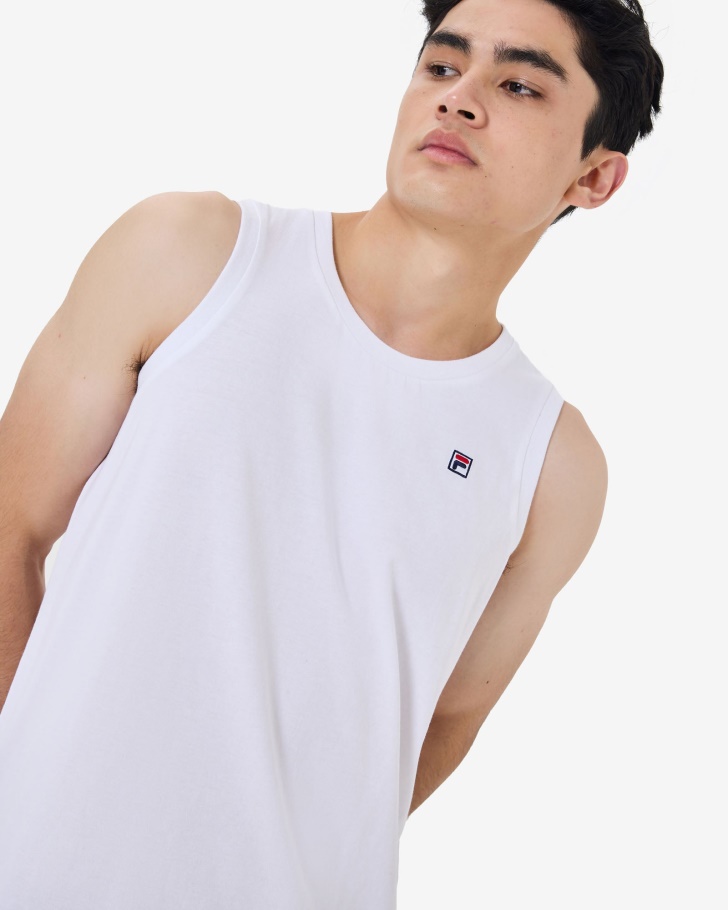 Distintivo Masculino Fila Tanque Branco