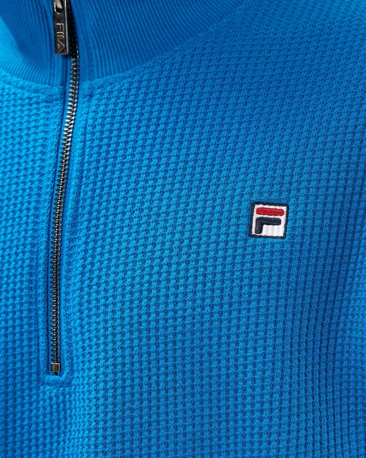 Distintivo Masculino Mykonos Azul 20 Qtr Zip Fila