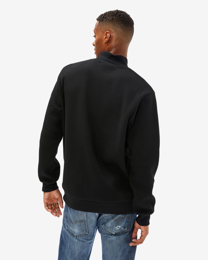 Distintivo Masculino Preto 20 Qtr Zip Fila