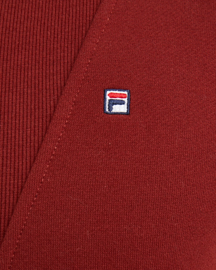 Distintivo Masculino Qtr Zip Fila Tijolo