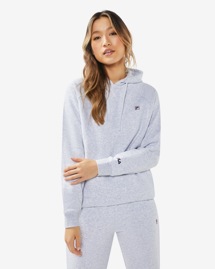 Distintivo Unissex 30 Hood Fila Cinza Claro Marle