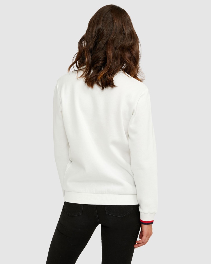 Distintivo Unissex De Asilo Branco Tripulação Fila