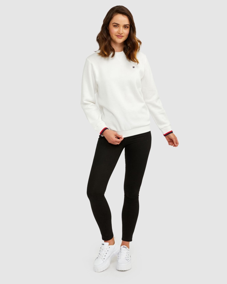 Distintivo Unissex De Asilo Branco Tripulação Fila