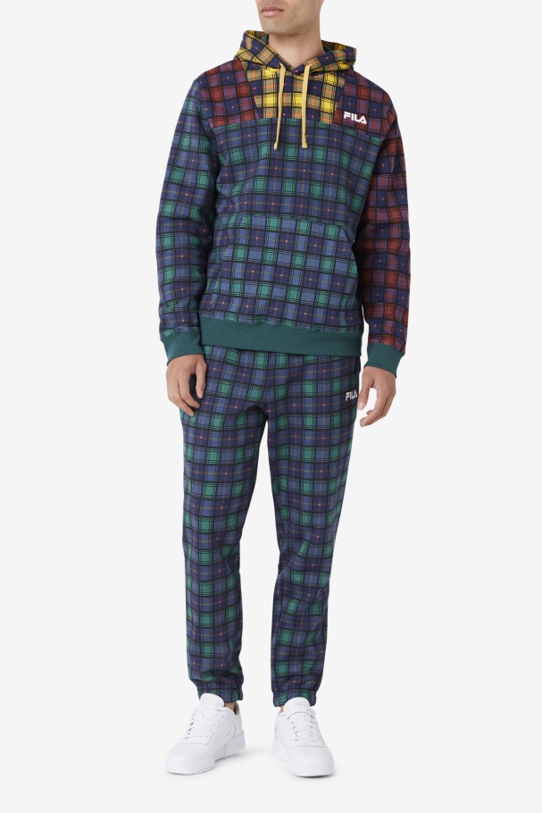 Dormitório Fila Jogger Xadrez June Bug/ruibarbo/marinho