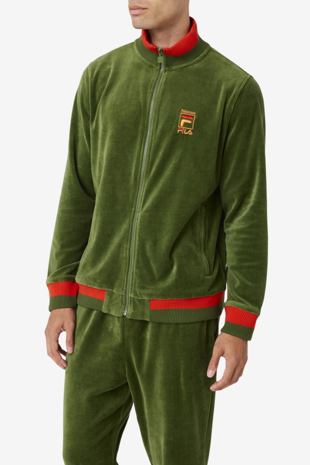 Douglas Fir/poppy/desert Sun Fila Fila X Jaqueta De Veludo Paterson