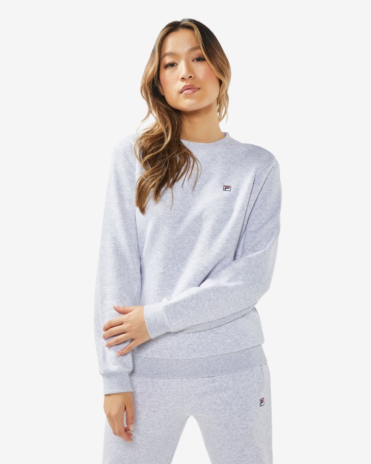 Emblema Cinza Claro Marle Fila Unissex 20 Tripulação