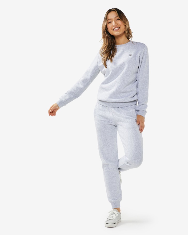 Emblema Cinza Claro Marle Fila Unissex 20 Tripulação