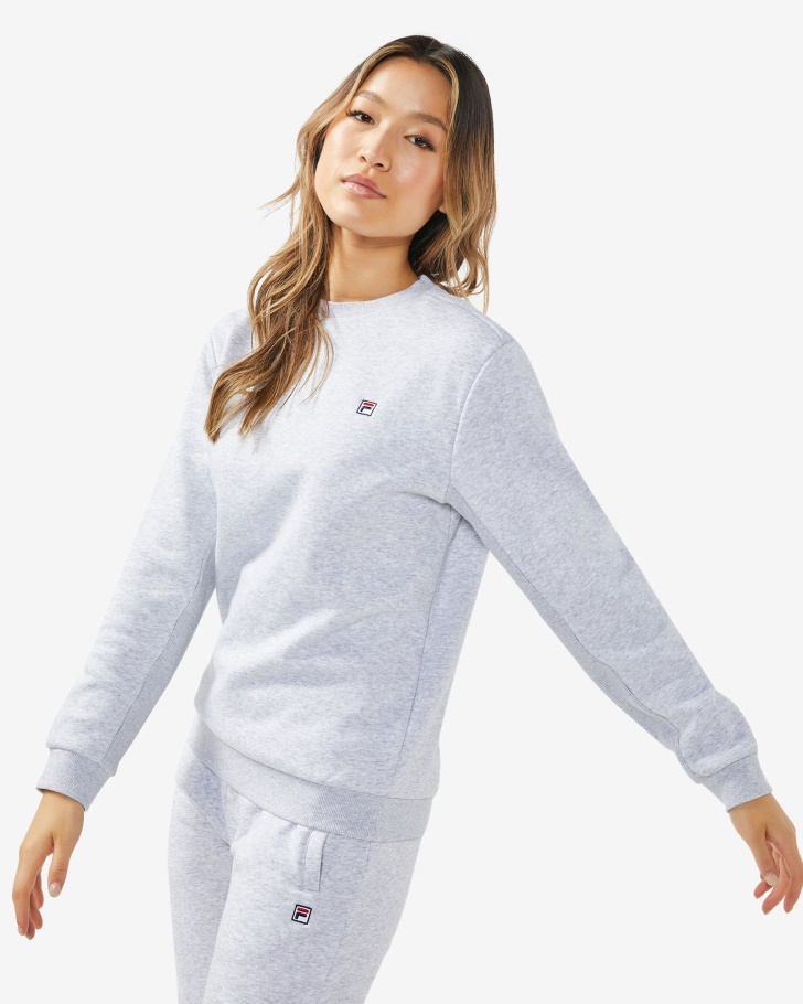 Emblema Cinza Claro Marle Fila Unissex 20 Tripulação