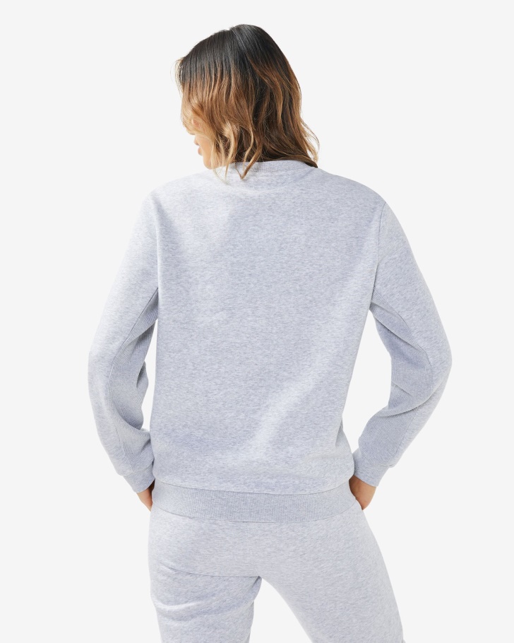 Emblema Cinza Claro Marle Fila Unissex 20 Tripulação