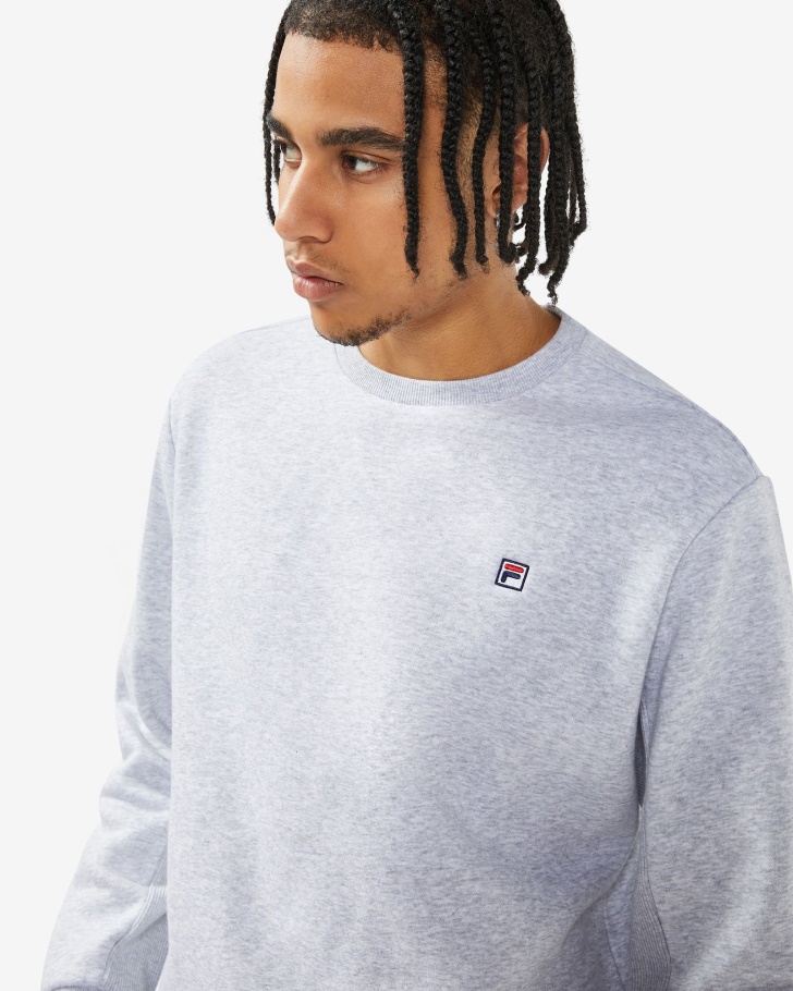 Emblema Cinza Claro Marle Fila Unissex 20 Tripulação