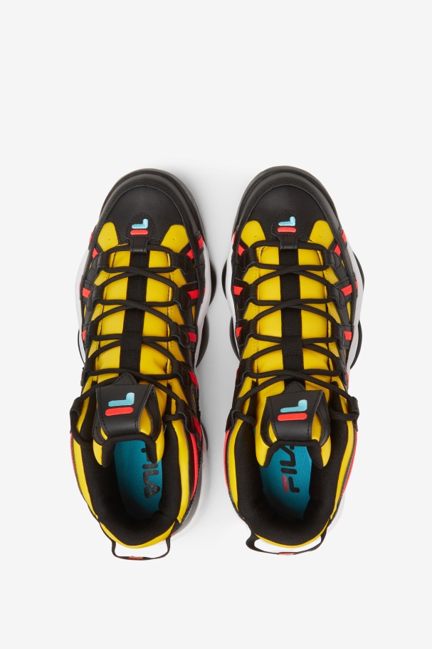 Espaguete Fila Masculino Limão/preto/anchova