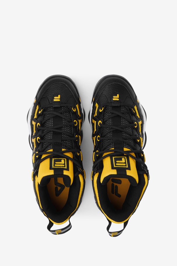 Espaguete Stackhouse Infantil Fila Grande Preto/limão/branco