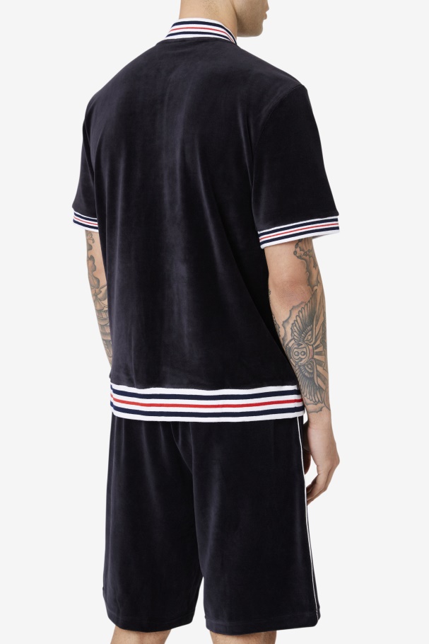 Estudio Jaqueta De Veludo Preto/branco Fila