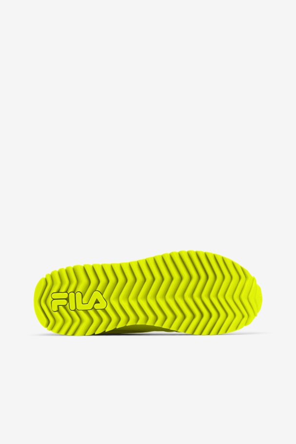 Faixa Orbital Feminina Fila Amarelo/preto/branco Brilhante