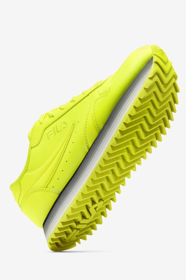 Faixa Orbital Feminina Fila Amarelo/preto/branco Brilhante