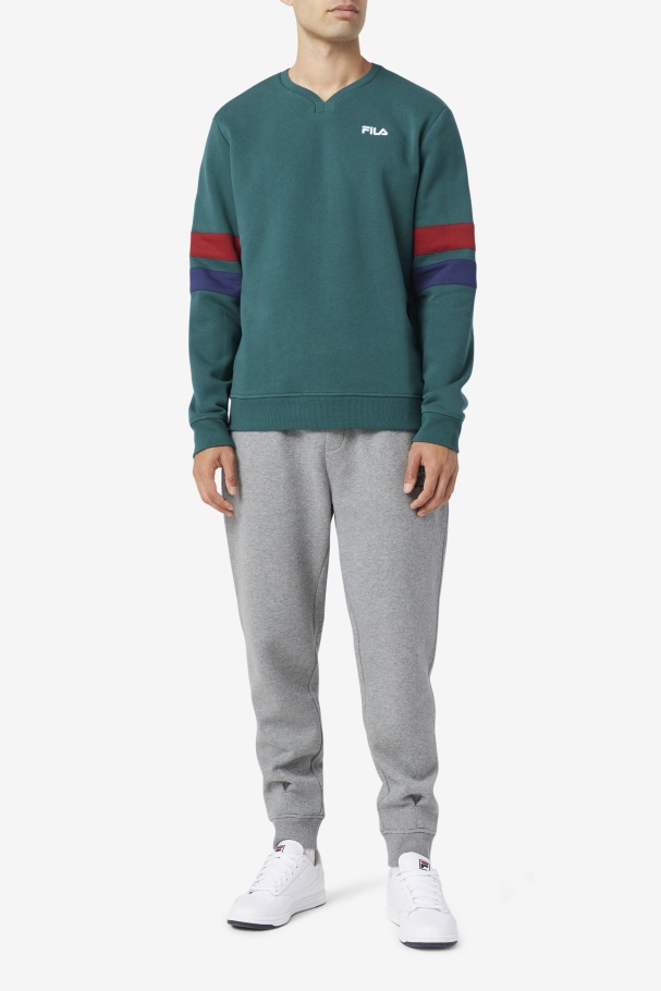 Faneel Crew June Bug/ruibarbo/pavão Fila