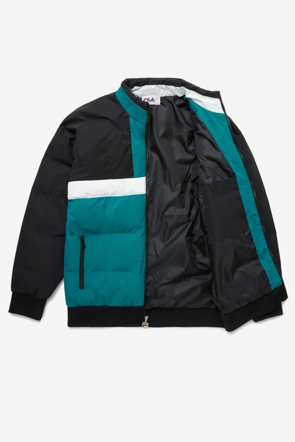 Fausto Casaco Ski Preto/harbour Azul/branco Fila