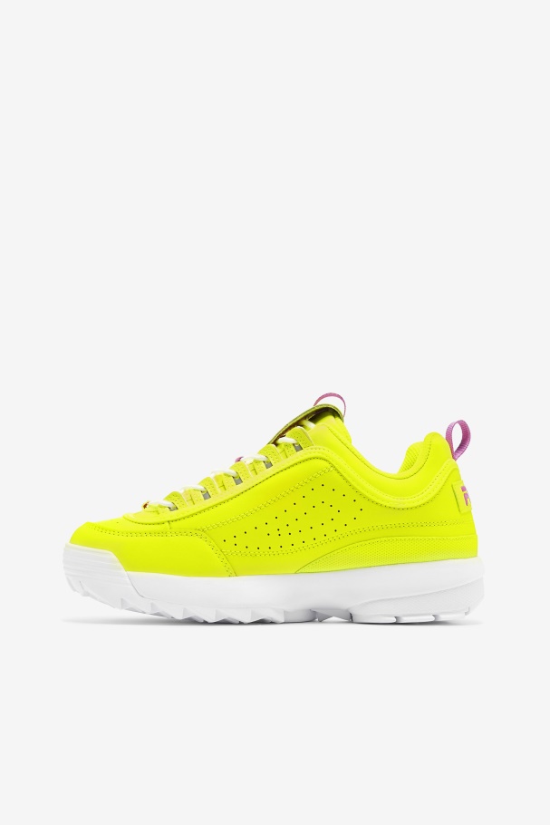 Feminino Disruptor 2 Premium Amarelo/flor Orquídea/fila Branco