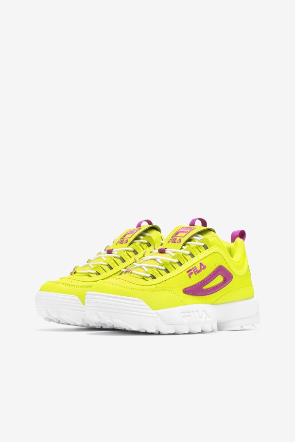 Feminino Disruptor 2 Premium Amarelo/flor Orquídea/fila Branco