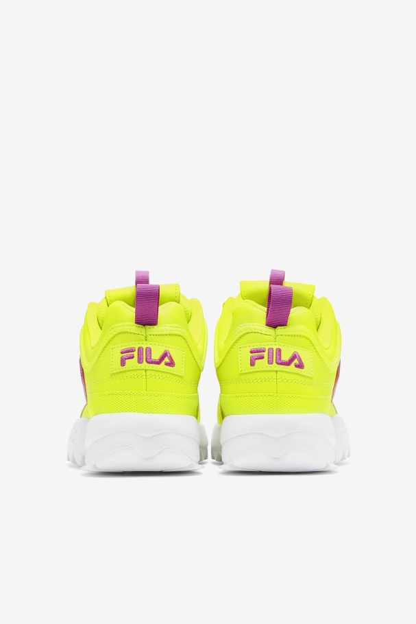Feminino Disruptor 2 Premium Amarelo/flor Orquídea/fila Branco