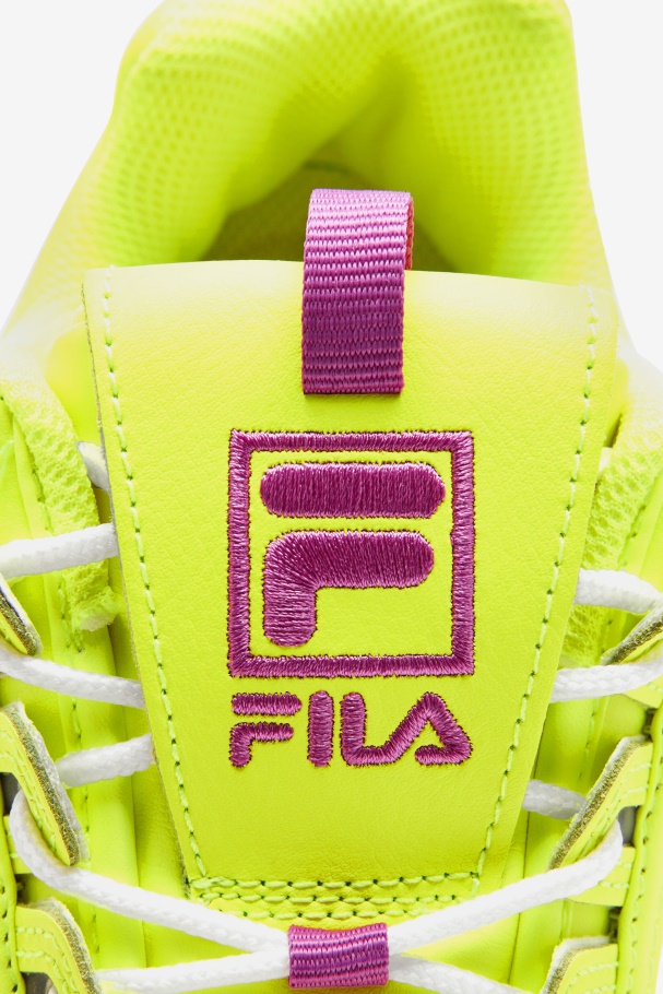 Feminino Disruptor 2 Premium Amarelo/flor Orquídea/fila Branco