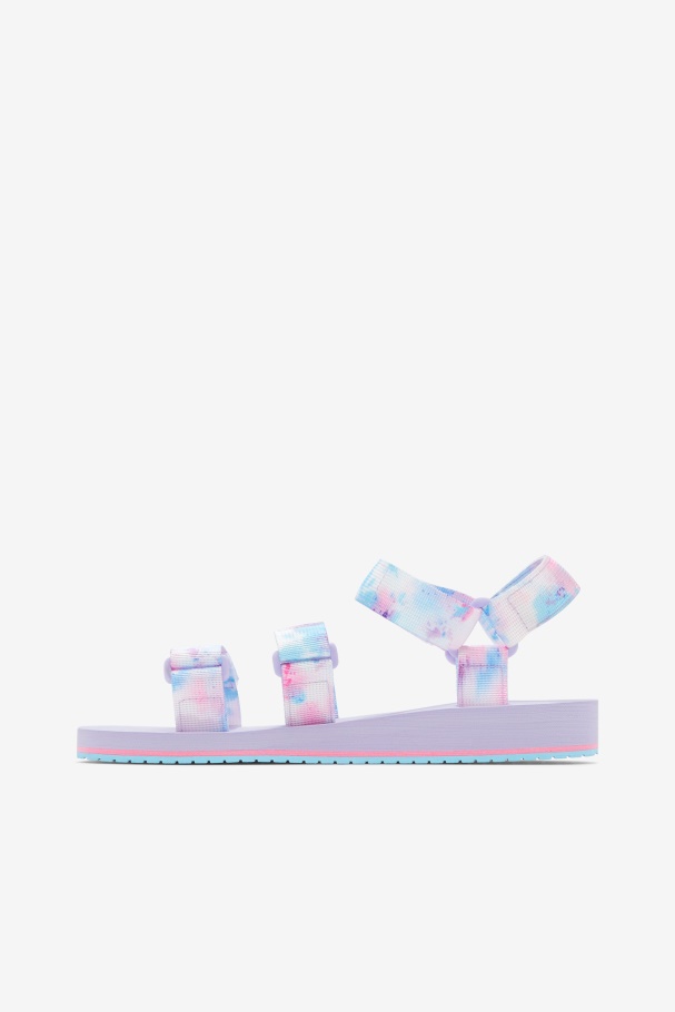 Feminino Drifter Ts Tie Dye Fila Multi/branco/roxo Urze