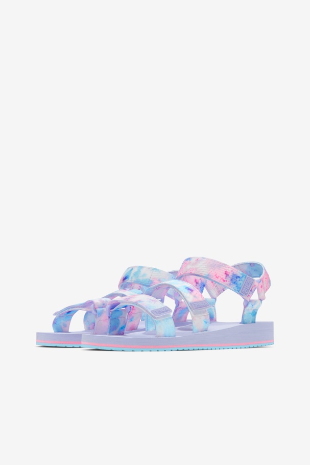 Feminino Drifter Ts Tie Dye Fila Multi/branco/roxo Urze