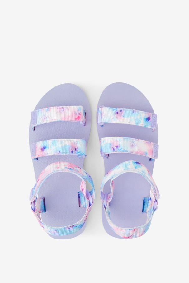 Feminino Drifter Ts Tie Dye Fila Multi/branco/roxo Urze