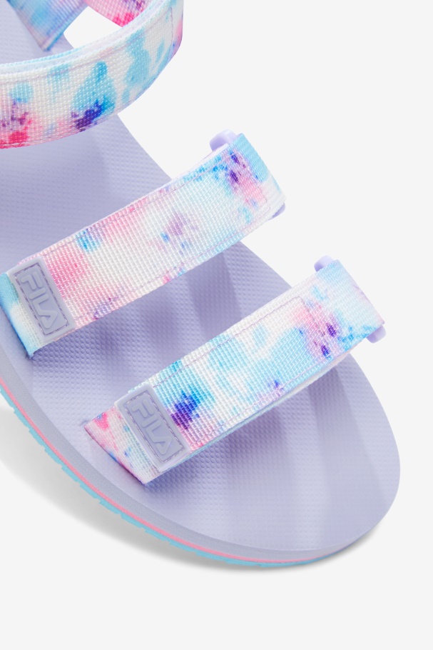 Feminino Drifter Ts Tie Dye Fila Multi/branco/roxo Urze