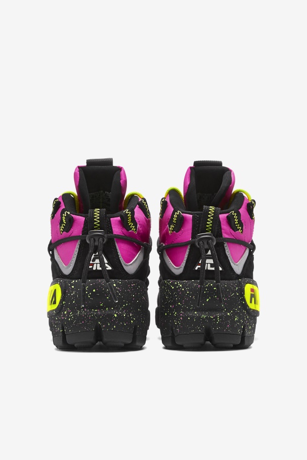 Feminino Grant Hill 1 X Trailpacer Rosa Brilho/preto/amarelo Fila