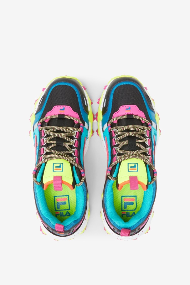 Feminino Oakmont Tr Preto/rosa Diva/amarelo Fila