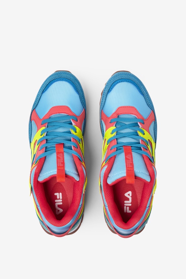 Feminino Sandenal Orbit Fila Bluefish/amarelo/coral Ardente