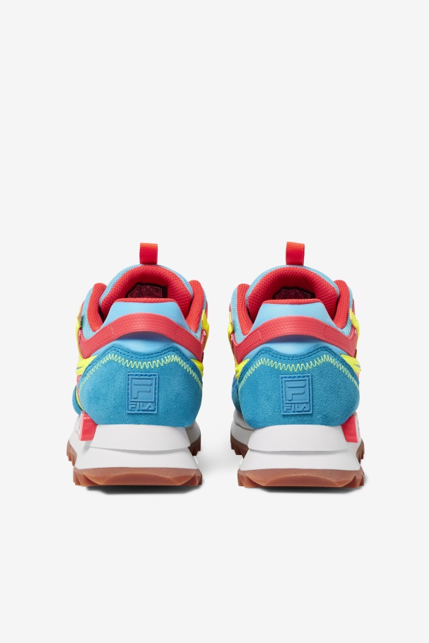 Feminino Sandenal Orbit Fila Bluefish/amarelo/coral Ardente