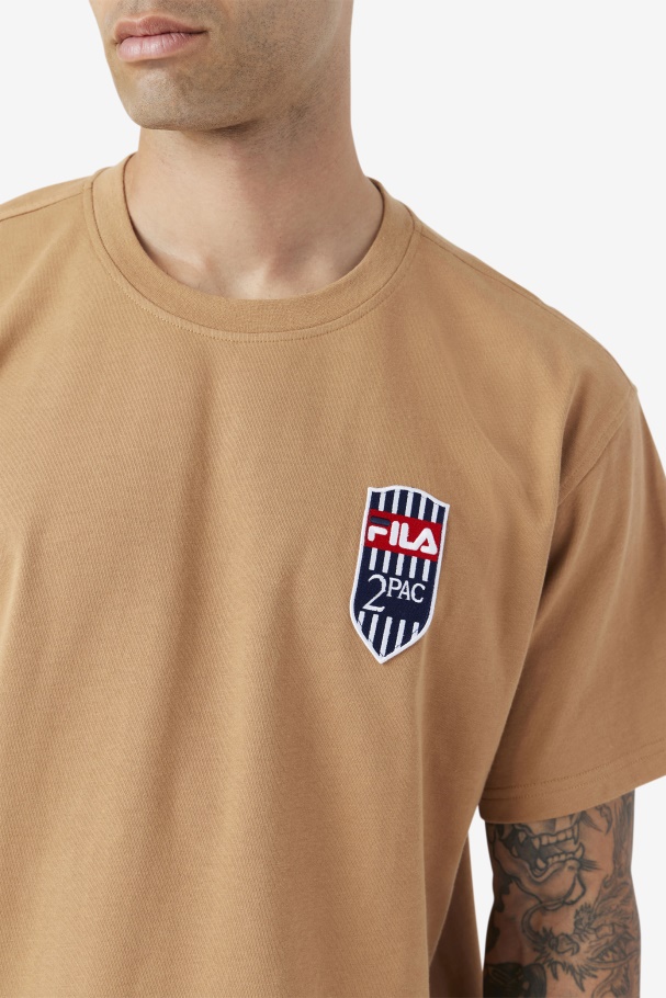 Fila 2pac Patch Tee Tabaco Marrom