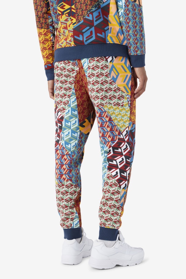 Fila Amarelo Estampado/oceano Amay Jogger