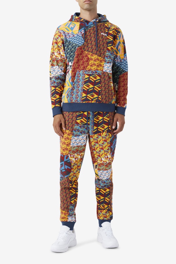 Fila Amarelo Estampado/oceano Amay Jogger