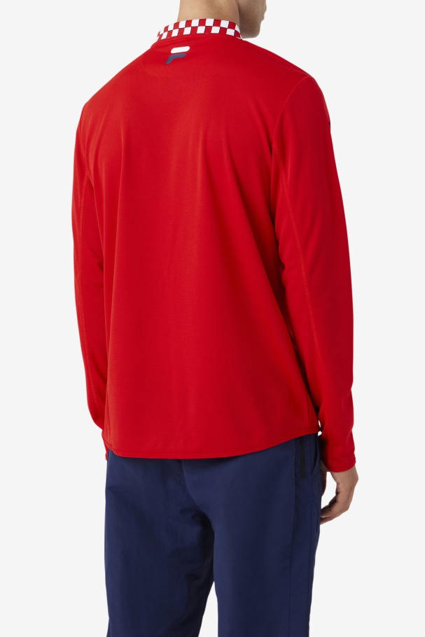 Fila Bevans Park Camiseta Manga Longa Vermelha