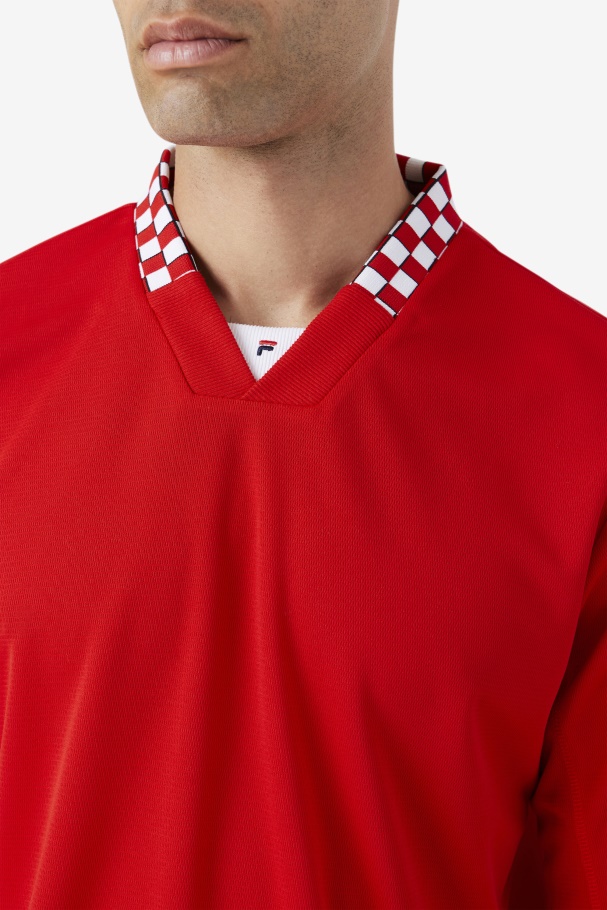 Fila Bevans Park Camiseta Manga Longa Vermelha