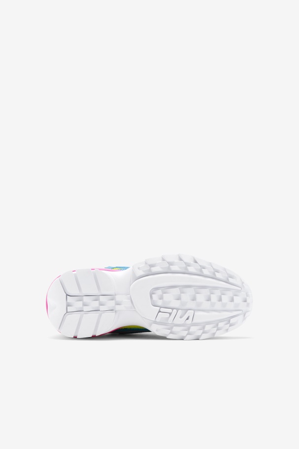 Fila Big Kids\ Disruptor 2 Exp Amarelo/atômico Azul/rosa