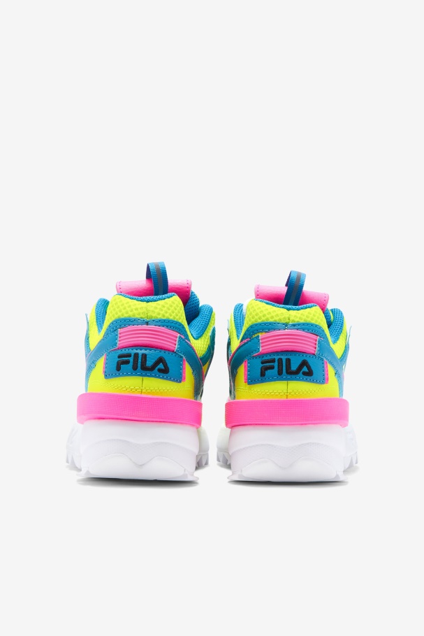 Fila Big Kids\ Disruptor 2 Exp Amarelo/atômico Azul/rosa