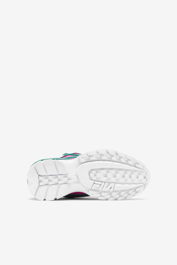 Fila Big Kids\ Disruptor 2 Exp Rosa Brilhante/verde/ouro