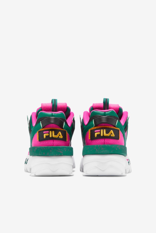 Fila Big Kids\ Disruptor 2 Exp Rosa Brilhante/verde/ouro
